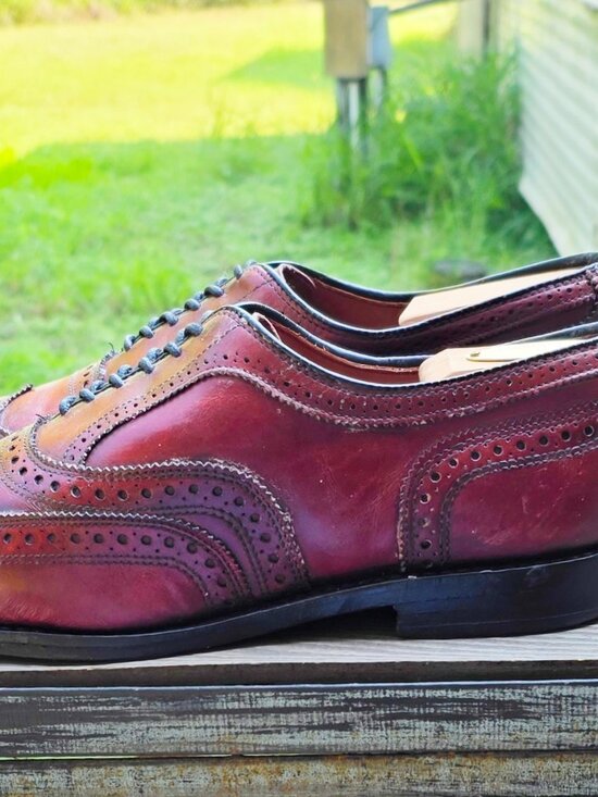 Allen Edmonds McAllister Brown 10-D Oxford Wingtip Mens Leather Dress Shoes main image 10